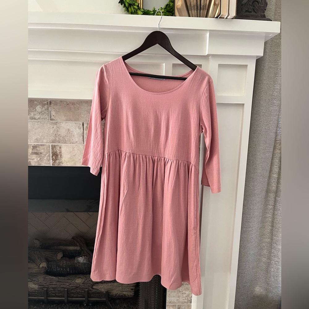 Dress, 3/4 sleeve, boho